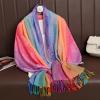 imageFashion Womens Silk Scarf Luxury Satin Shawl WrapsPurple