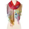 imageFashion Womens Silk Scarf Luxury Satin Shawl WrapsRed
