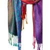 imageFashion Womens Silk Scarf Luxury Satin Shawl WrapsWatercolor