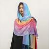imageFashion Womens Silk Scarf Luxury Satin Shawl WrapsYellow