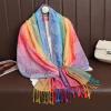 imageFashion Womens Silk Scarf Luxury Satin Shawl WrapsYellow