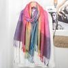 imageFashion Womens Silk Scarf Luxury Satin Shawl WrapsYellow