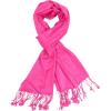 imageGoood Times Fashion Womens Silk Scarf Luxury Satin Shawl WrapsPink