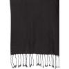 imageGoood Times Fashion Womens Silk Scarf Luxury Satin Shawl WrapsSolid Black Scarf