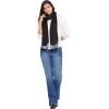 imageGoood Times Fashion Womens Silk Scarf Luxury Satin Shawl WrapsSolid Black Scarf