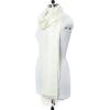 imageGoood Times Fashion Womens Silk Scarf Luxury Satin Shawl WrapsSolid Ivory Scarf