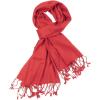 imageGoood Times Fashion Womens Silk Scarf Luxury Satin Shawl WrapsSolid Red Scarf