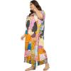 imagePlus Size Women Kaftan Dress Kimono Sleeve Casual Maxi Dresses Beach Cover Up for LadiesMulti Lady Tribal