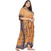 imagePlus Size Women Kaftan Dress Kimono Sleeve Casual Maxi Dresses Beach Cover Up for LadiesYellow Lady Tribal Caftans