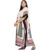 imageWomen Plus Size Caftan Dress Polyester Evening Maxi Gown Dresses Kimono Sleeve for Party KaftanCream