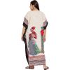 imageWomen Plus Size Caftan Dress Polyester Evening Maxi Gown Dresses Kimono Sleeve for Party KaftanCream
