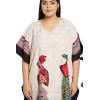 imageWomen Plus Size Caftan Dress Polyester Evening Maxi Gown Dresses Kimono Sleeve for Party KaftanCream