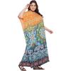imageWomen Plus Size Caftan Dress Polyester Evening Maxi Gown Dresses Kimono Sleeve for Party KaftanMulti Caftan Cover Up