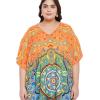 imageWomen Plus Size Caftan Dress Polyester Evening Maxi Gown Dresses Kimono Sleeve for Party KaftanMulti Caftan Cover Up