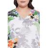 imageWomen Plus Size Caftan Dress Polyester Evening Maxi Gown Dresses Kimono Sleeve for Party KaftanMulti Color Floral Print