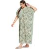 imageWomen Plus Size Kaftan Dress Evening Kimono Cover Up Maxi Dresses for Party WearMoss Green