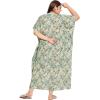 imageWomen Plus Size Kaftan Dress Evening Kimono Cover Up Maxi Dresses for Party WearMoss Green