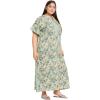 imageWomen Plus Size Kaftan Dress Evening Kimono Cover Up Maxi Dresses for Party WearMoss Green