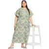 imageWomen Plus Size Kaftan Dress Evening Kimono Cover Up Maxi Dresses for Party WearMoss Green