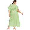 imageWomen Plus Size Kaftan Dress Evening Kimono Cover Up Maxi Dresses for Party WearNeon Green
