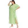 imageWomen Plus Size Kaftan Dress Evening Kimono Cover Up Maxi Dresses for Party WearNeon Green