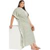 imageWomen Plus Size Kaftan Dress Evening Kimono Cover Up Maxi Dresses for Party WearSage Green