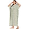 imageWomen Plus Size Kaftan Dress Evening Kimono Cover Up Maxi Dresses for Party WearSage Green