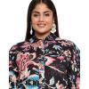 imageWomen Short Kaftan Plus Size Dress Comfortable Cotton Kimono Dresses for Casual WearBlack