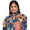 imageWomen Short Kaftan Plus Size Dress Comfortable Cotton Kimono Dresses for Casual WearNavy Blue