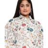 imageWomen Short Kaftan Plus Size Dress Comfortable Cotton Kimono Dresses for Casual WearWhite