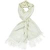 imageGoood Times Fashion Womens Silk Scarf Luxury Satin Shawl WrapsSolid Ivory Scarf