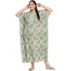 imageWomen Plus Size Kaftan Dress Evening Kimono Cover Up Maxi Dresses for Party WearMoss Green