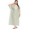 imageWomen Plus Size Kaftan Dress Evening Kimono Cover Up Maxi Dresses for Party WearSage Green