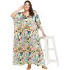 imageCaftans for Women Plus Size Long Satin Pocket Kaftan Dress Beach Swimsuit Cover Up Maxi House DressesMulticolor
