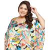 imageCaftans for Women Plus Size Long Satin Pocket Kaftan Dress Beach Swimsuit Cover Up Maxi House DressesMulticolor