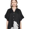 imageKaftan Plus Size Women Dress Button Down Kimono Side Slit Maxi Dresses Two Side Pocket Caftan for Evening WearBlack Leaf