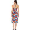 imagePolyester Summer Dress Floral Off Shoulder Evening Party Tube Dress for WomenRoyal Blue Floral