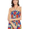 imagePolyester Summer Dress Floral Off Shoulder Evening Party Tube Dress for WomenRoyal Blue Floral