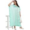 imageWomen Embroidery Kaftan Dress Satin Silk Plus Size Soft Embroidered African Caftan Maxi Dresses for LadiesIce Green