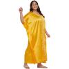 imageWomen Embroidery Kaftan Dress Satin Silk Plus Size Soft Embroidered African Caftan Maxi Dresses for LadiesLemon Chrome