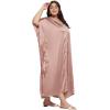 imageWomen Embroidery Kaftan Dress Satin Silk Plus Size Soft Embroidered African Caftan Maxi Dresses for LadiesWithered Rose