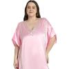 imageWomen Long Kaftan Plus Size Satin Soft Embroidery Swimsuit Cover Up Embroidered Work Caftan Gown Dress for LadiesCrystal Rose
