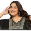 imageWomen Plus Size Kaftan Dress Stylish Satin Sequences Maxi Evening Cover Up Dresses Kimono Sleeve Casual WearBlack