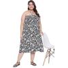 imageWomens Summer Casual Dress Comfy Tube Dresses Sundresses Beach Dress Tops for GirlsBlack  White Floral
