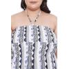 imageWomens Summer Casual Dress Comfy Tube Dresses Sundresses Beach Dress Tops for GirlsBlack  White Geometric