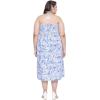 imageWomens Summer Casual Dress Comfy Tube Dresses Sundresses Beach Dress Tops for GirlsBlue  White Leaf
