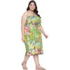 imageWomens Summer Casual Dress Comfy Tube Dresses Sundresses Beach Dress Tops for GirlsGreen Flora  Parrot