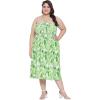 imageWomens Summer Casual Dress Comfy Tube Dresses Sundresses Beach Dress Tops for GirlsGreen Tropical Leaf