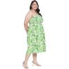 imageWomens Summer Casual Dress Comfy Tube Dresses Sundresses Beach Dress Tops for GirlsGreen Tropical Leaf