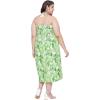 imageWomens Summer Casual Dress Comfy Tube Dresses Sundresses Beach Dress Tops for GirlsGreen Tropical Leaf